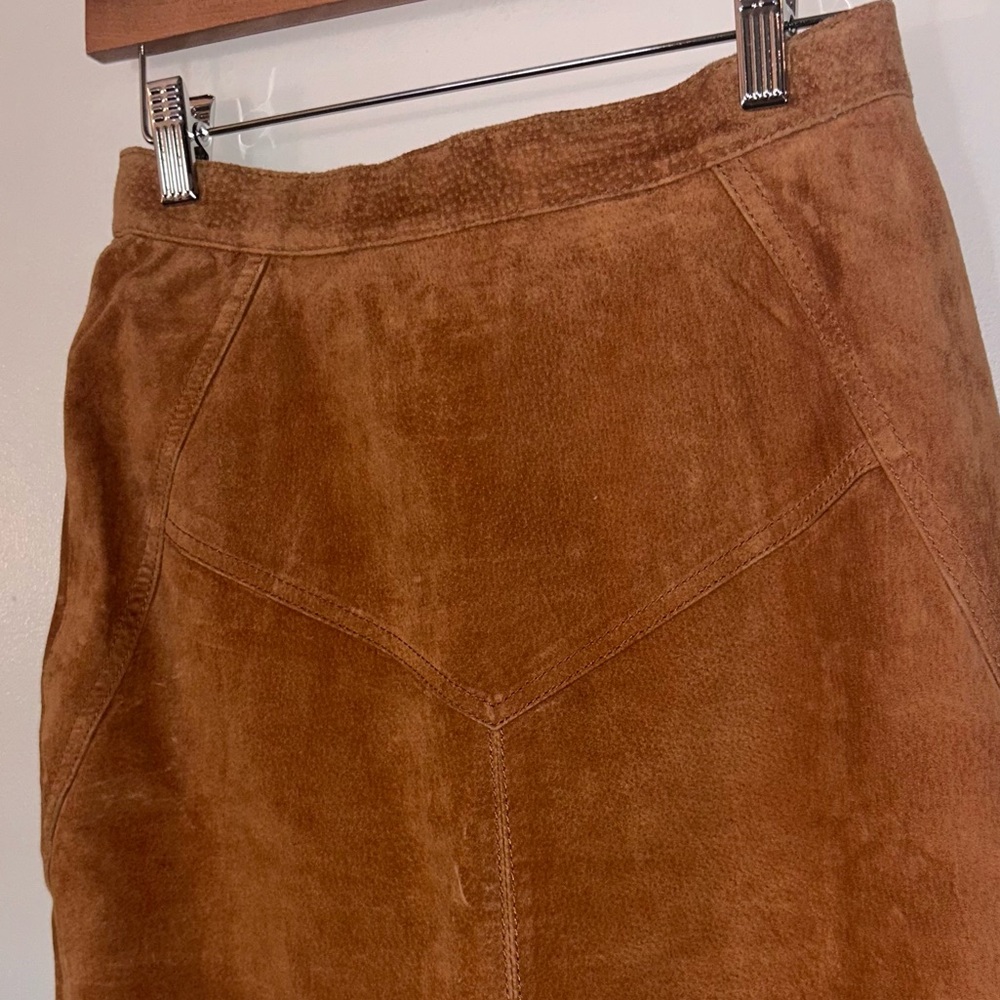 Vintage ‘90s Long Suede Pencil Skirt